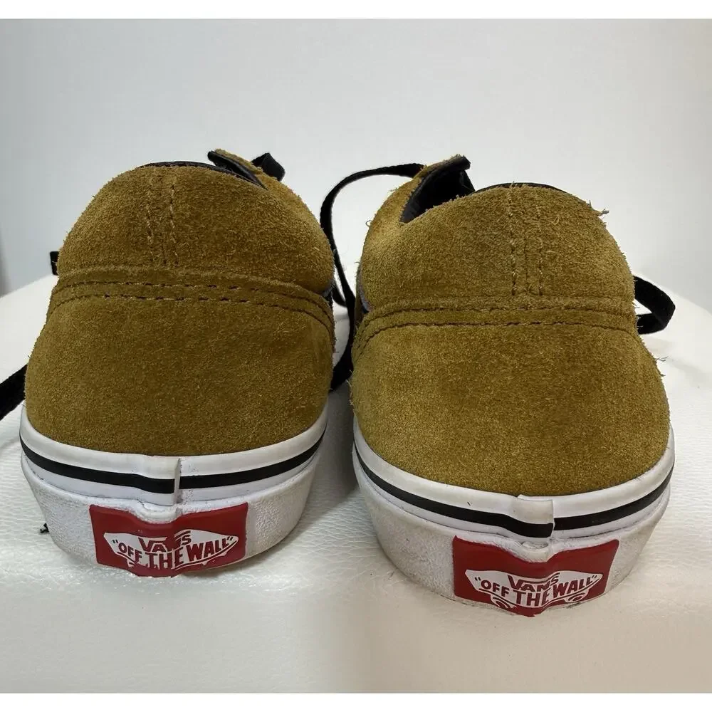 VANS Old Skool Yellow/Gold Suede Canvas UNISEX Kids Size 2.5